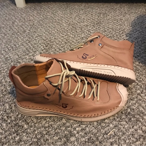 Fashion 5 1978 mens European style soft leather high tops - Picture 5 of 6